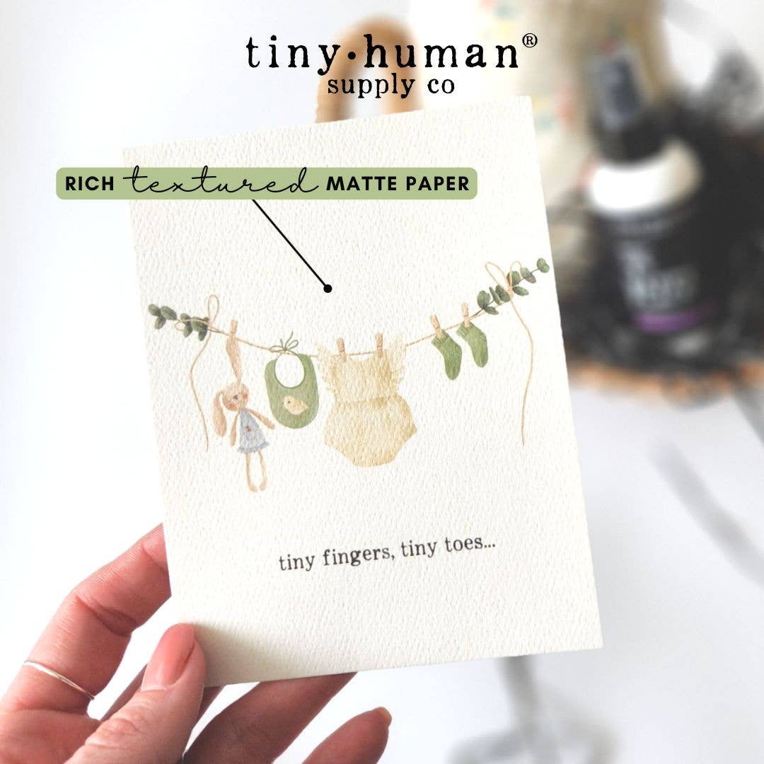 Tiny Human Supply Co. - Baby Birth & Baby Shower Cards Moon & Balloons