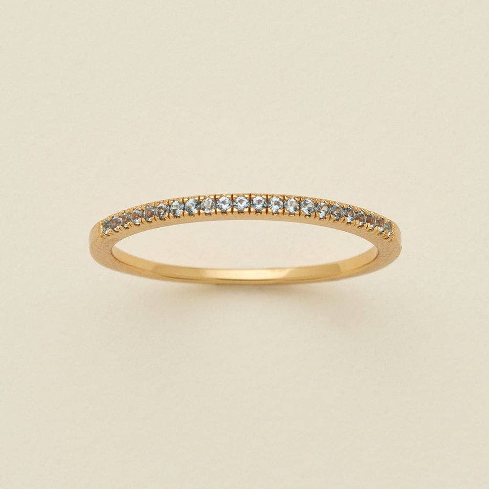 March Birthstone Stacking Ring