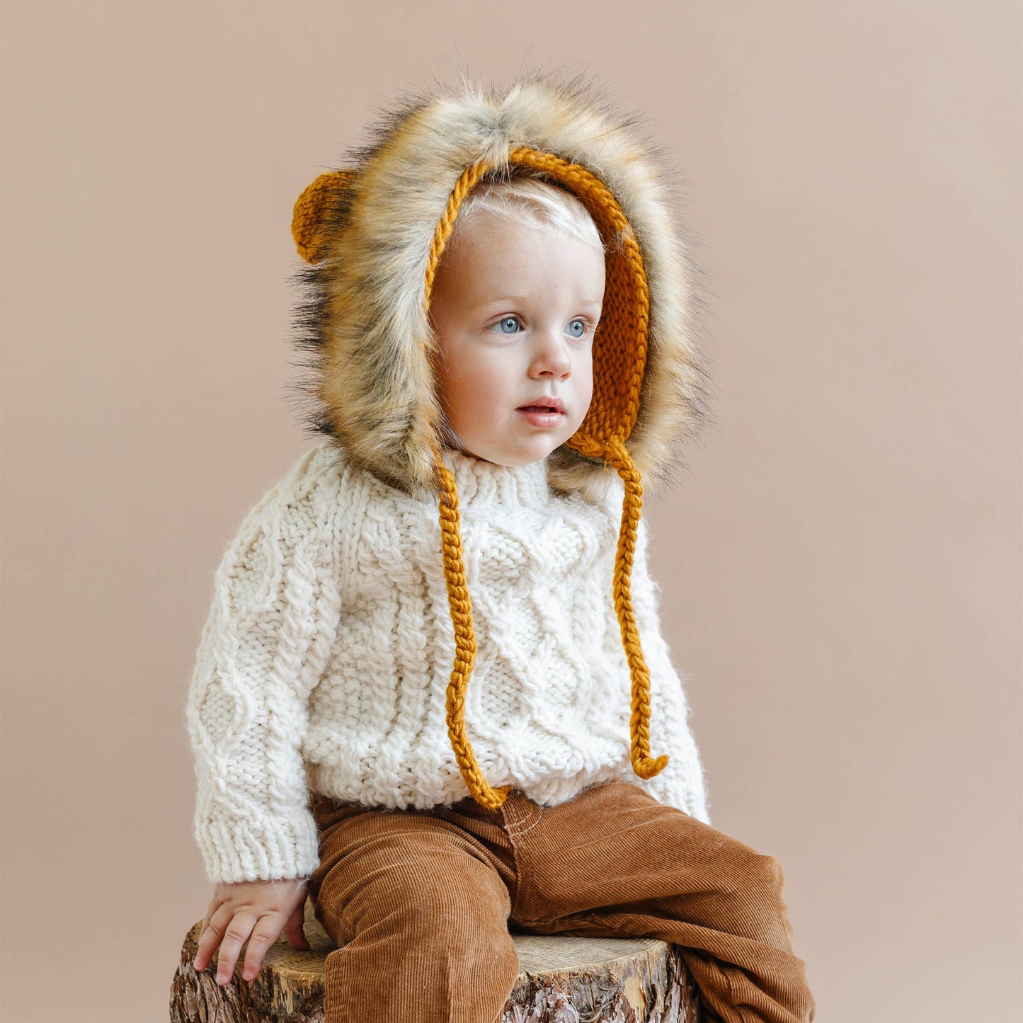 Fisherman Sweater, Cream Baby Kids Clothing Winter Apparel