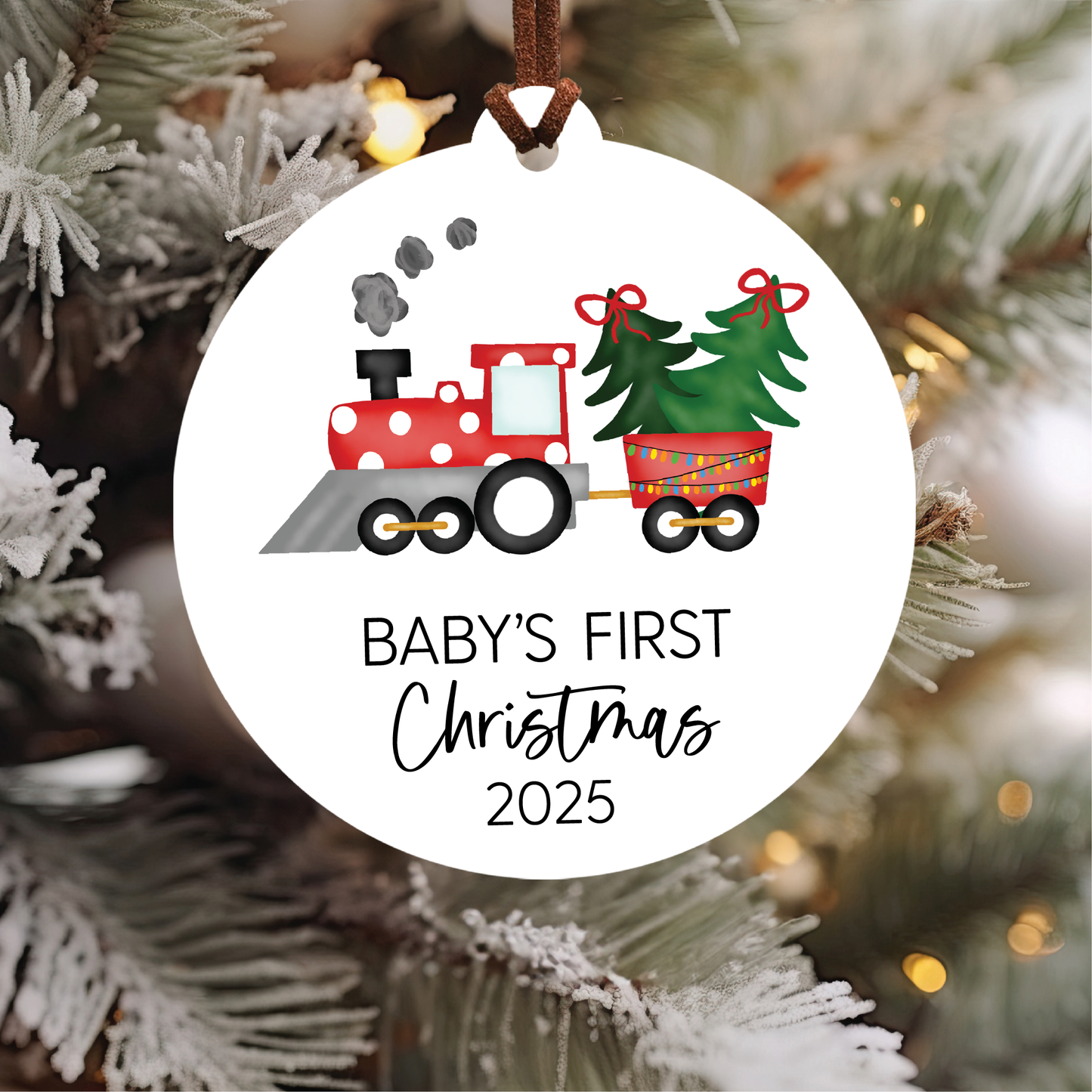 Baby's First Christmas Ornament 2025 | Train
