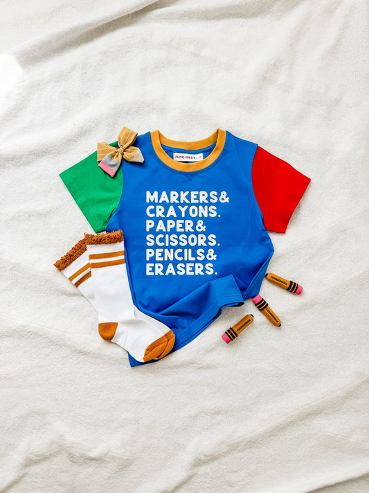 School List Back to School T-shirt