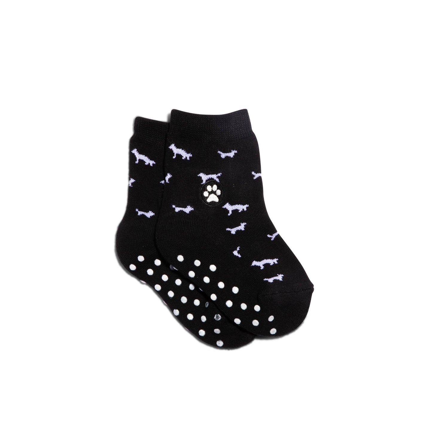 Kids Socks that Save Dogs (Black Dogs)