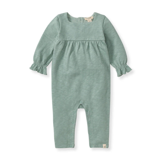 Chunky Slub Baby Girl Jumpsuit