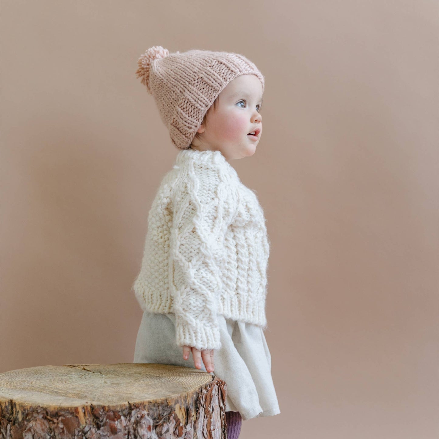 Fisherman Sweater, Cream Baby Kids Clothing Winter Apparel