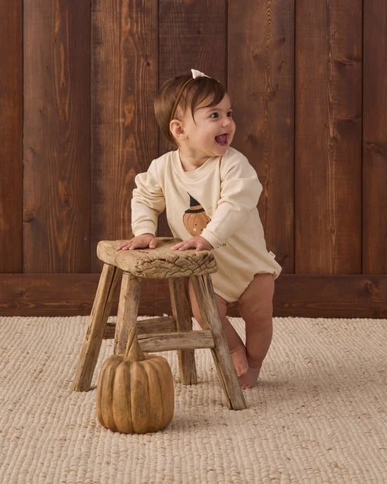 Crewneck Bubble Romper Lil Pumpkin