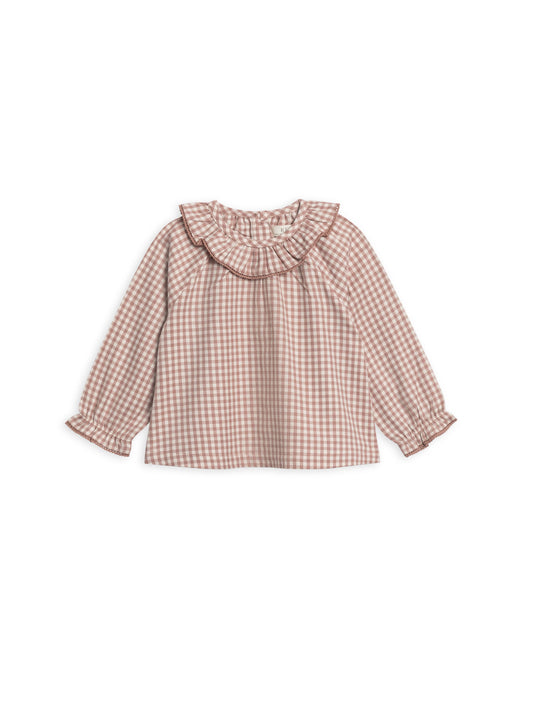 Shirley Poplin Ruffle Collar Shirt
