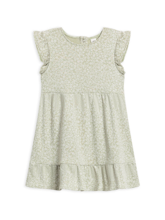 Colored Organics - Organic Baby & Kids Tilly Tiered Dress - Gwen Floral / Mint