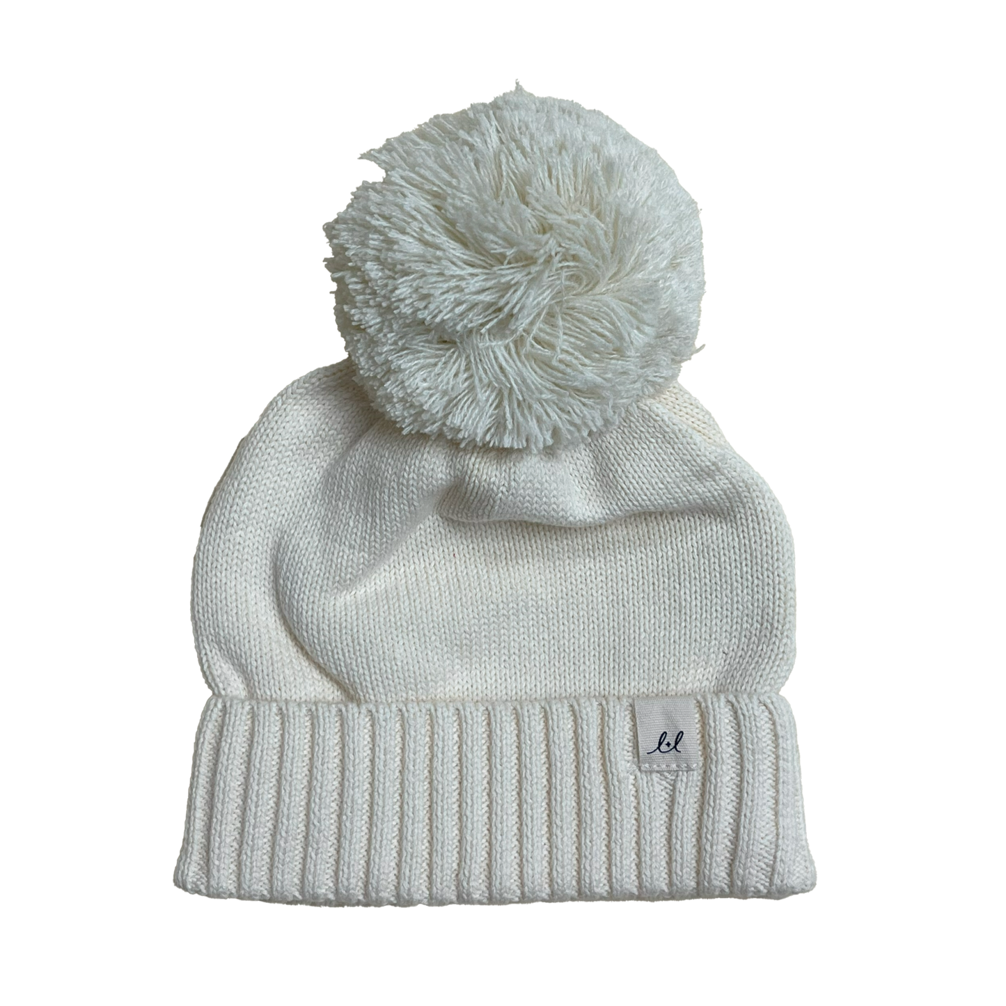 Cream Luna + Luca Pom Beanie