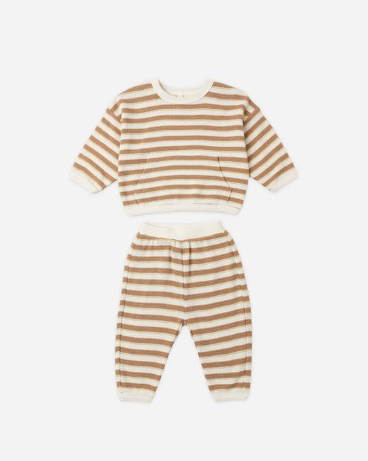Waffle Slouch Set Spice Stripe