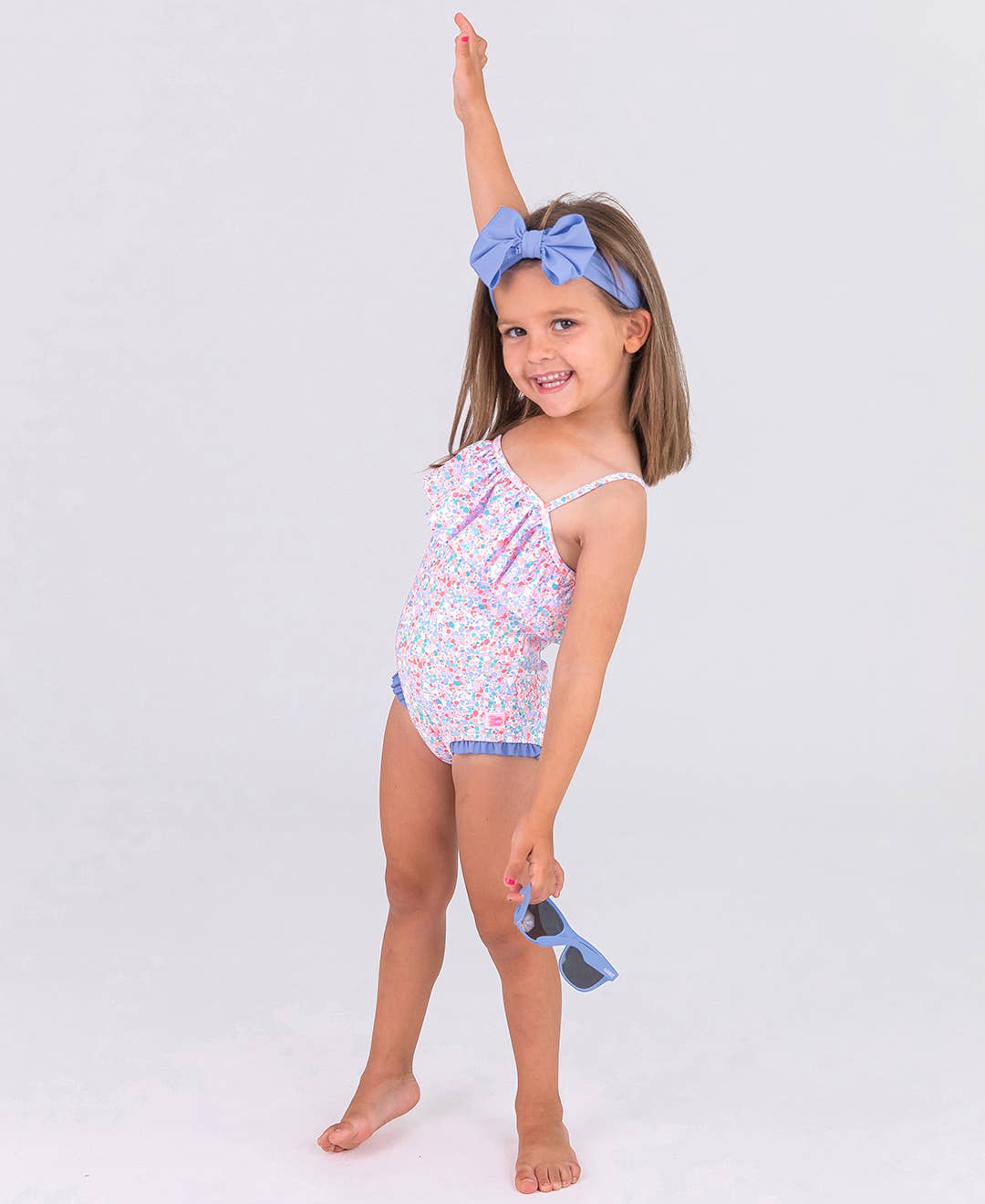 Sparkle Shimmer On Single Ruffle One Piece
