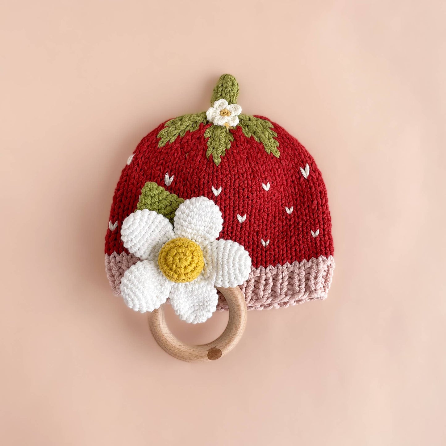 Cotton Addie Strawberry Baby Hat