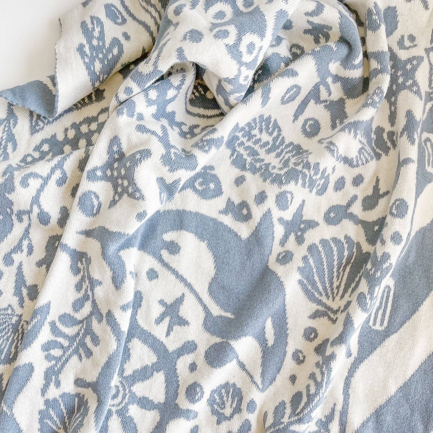 The Blueberry Hill - Blanket Nautical Summer Ocean Organic Cotton
