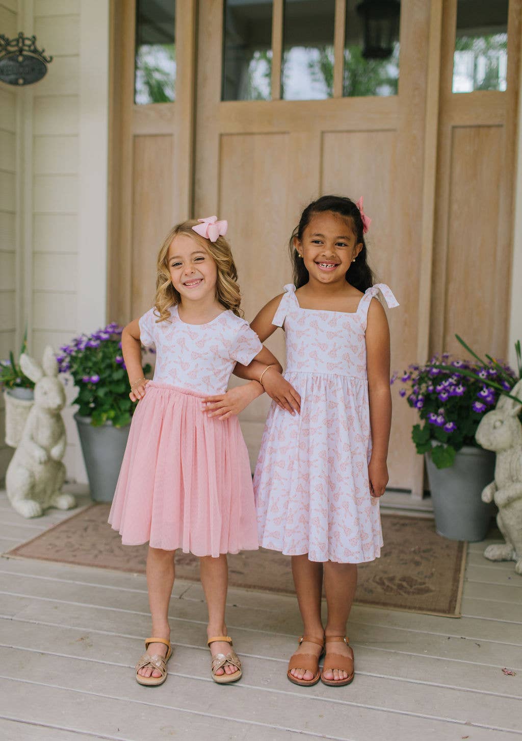 Tutu Dress in Ditsy Bunny