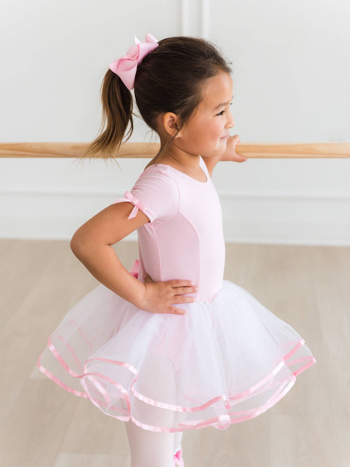 Girls Pink Signature Tutu Ballet Dance Leotard