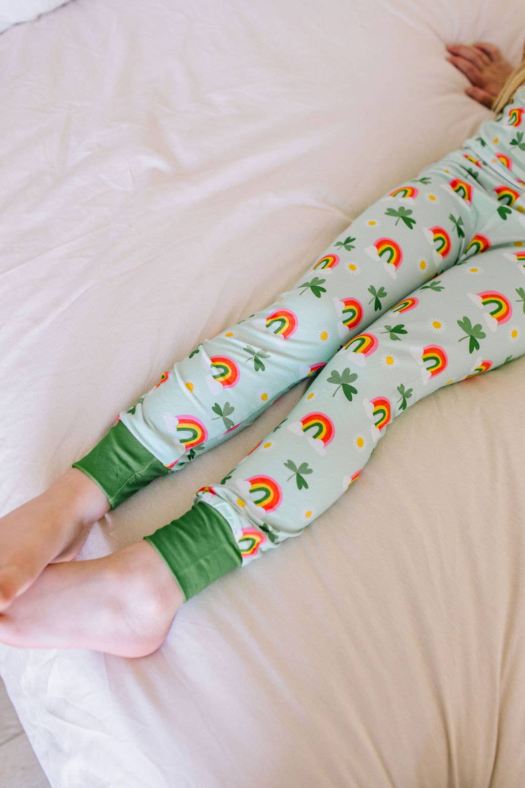 2 piece Short Sleeve Bamboo Pajama in Pure Luck | St Patrick