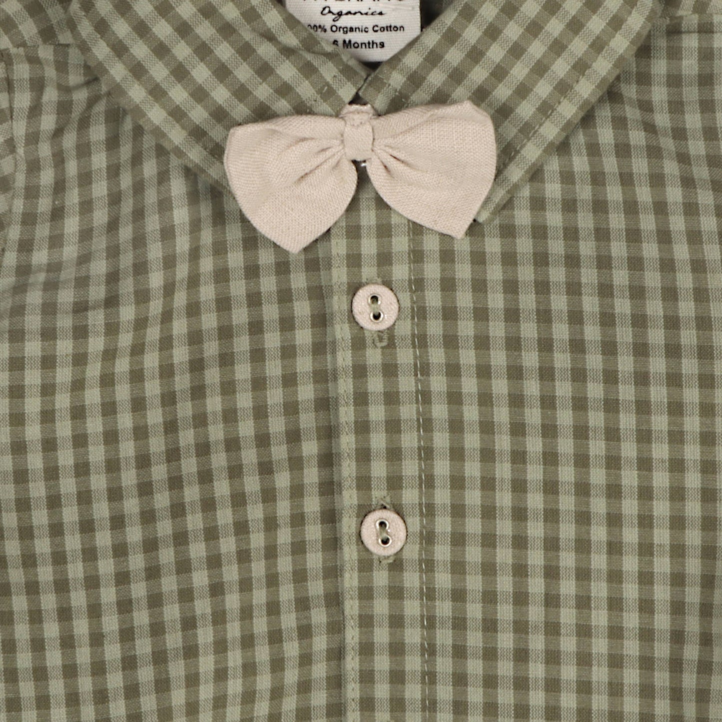 Gingham Shirt & Linen Pant Set (Linen Blend)