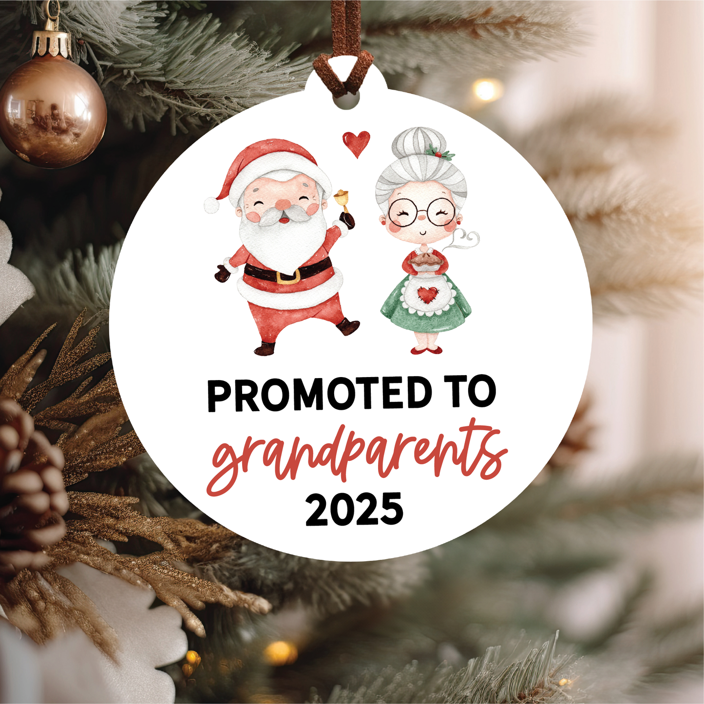 Promoted To Grandparents Ornament
