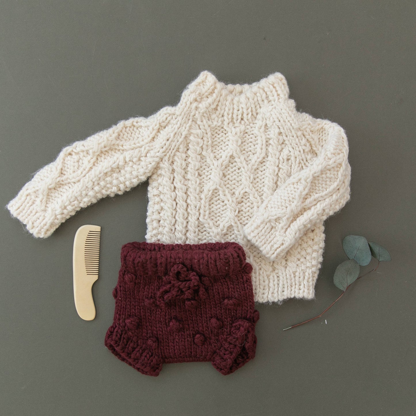 Fisherman Sweater, Cream Baby Kids Clothing Winter Apparel