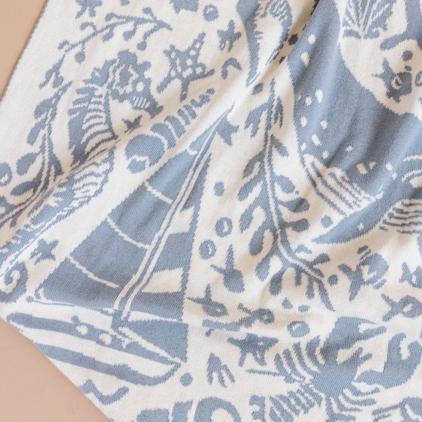 The Blueberry Hill - Blanket Nautical Summer Ocean Organic Cotton