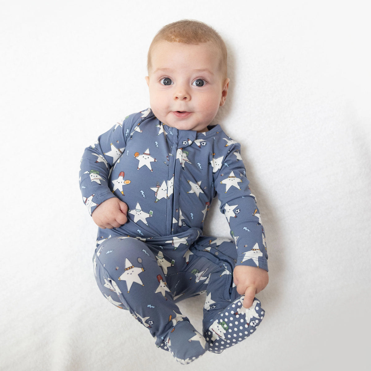 Sports All Stars Glow in the Dark - 2 Way Zipper Footie