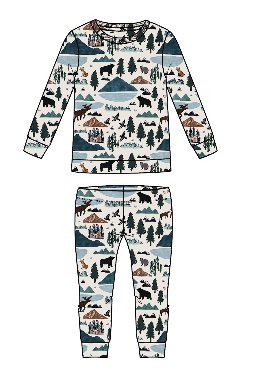 Into The Wild Kids Bamboo Pajamas