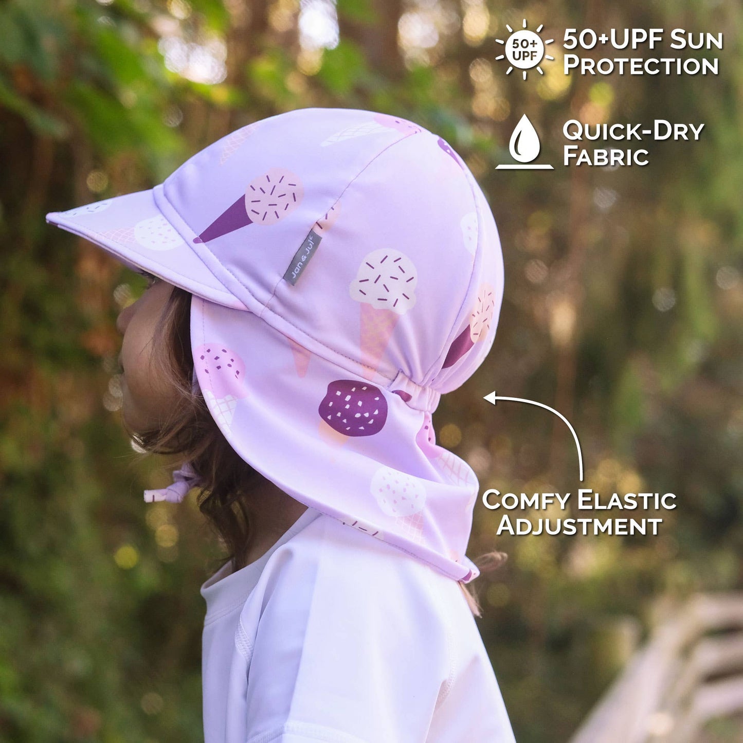 Jan & Jul - Lavender Ice Cream | Sun Soft UV Baby Cap