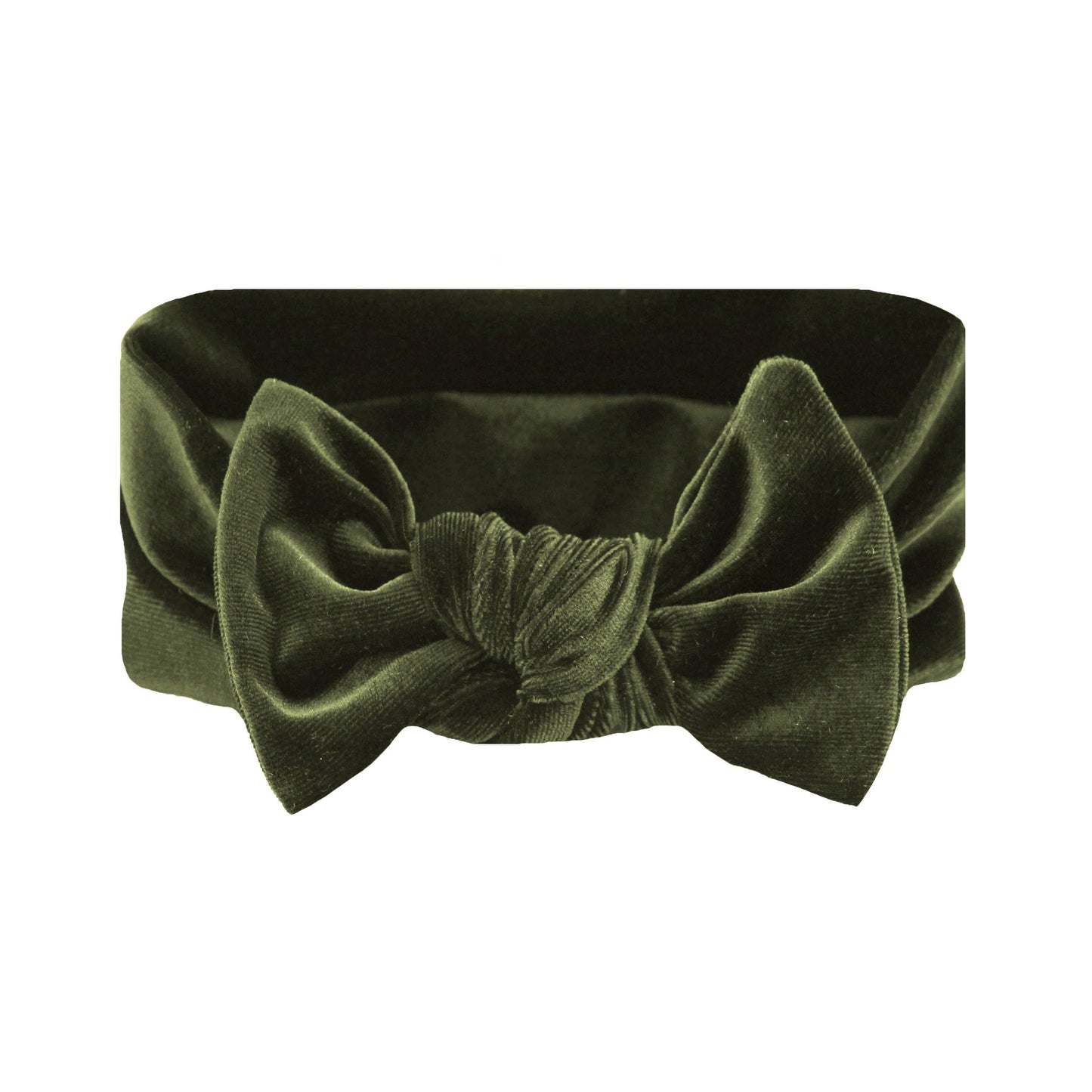 Velvet Olive Knot Headband