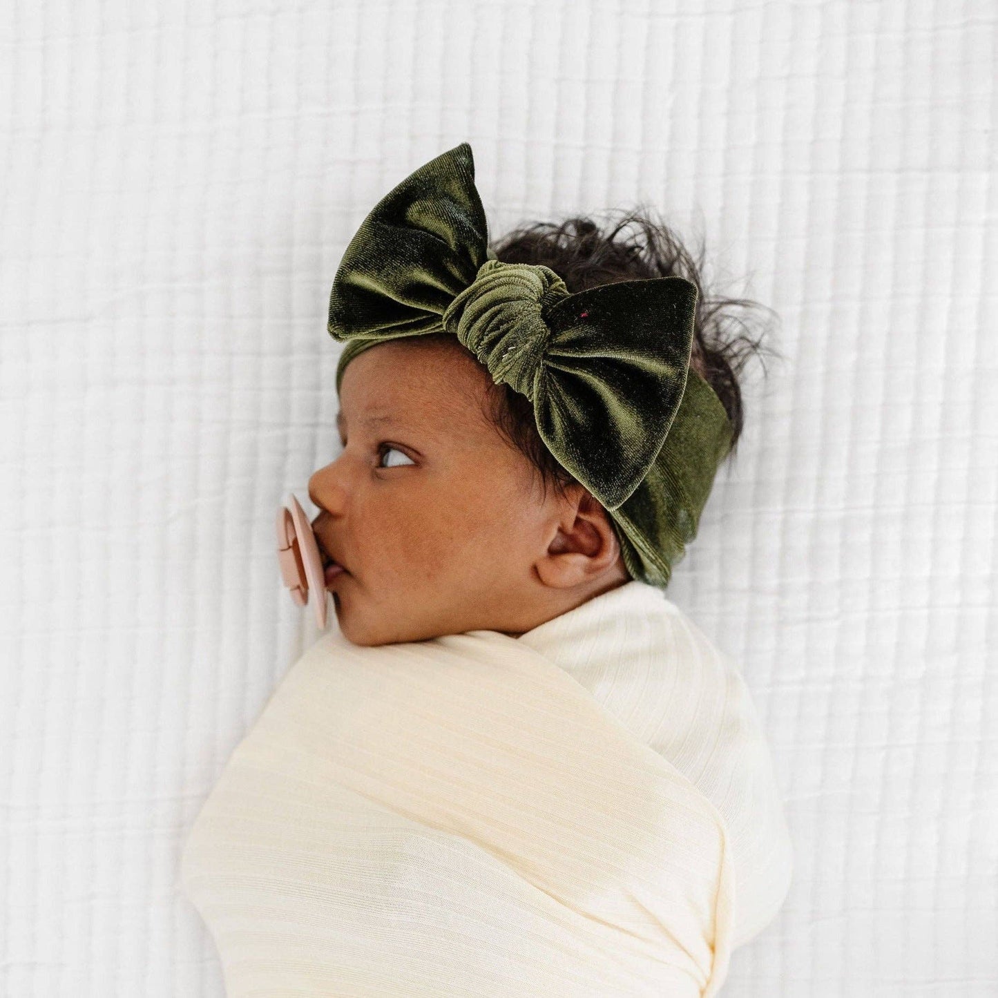 Velvet Olive Knot Headband