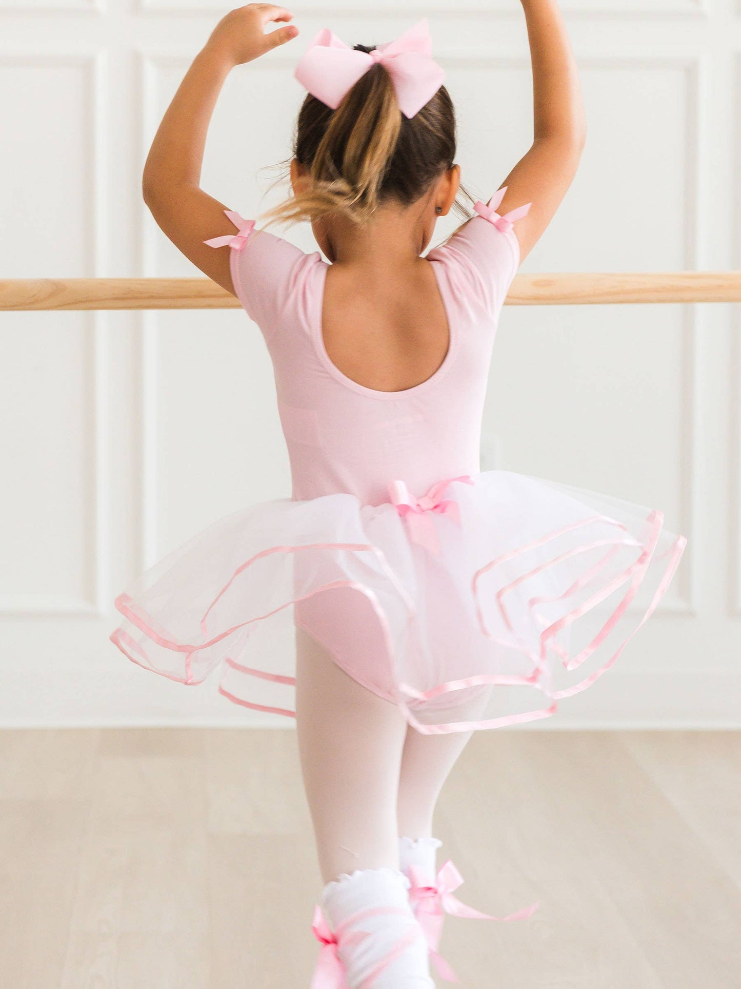 Girls Pink Signature Tutu Ballet Dance Leotard