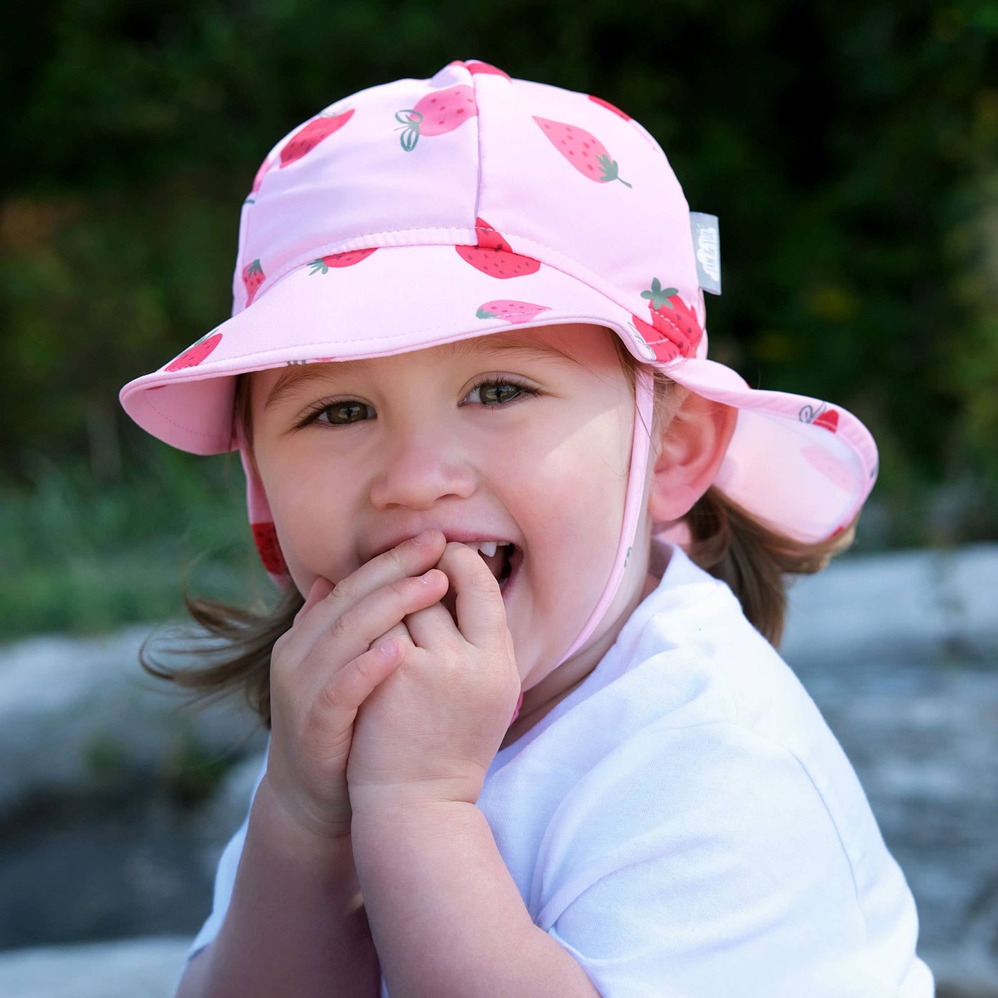 Jan & Jul - Pink Strawberry | Sun Soft UV Baby Cap