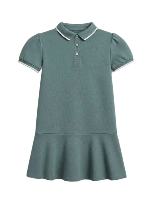 Colored Organics - Betsy Pique Polo Dress - Laguna