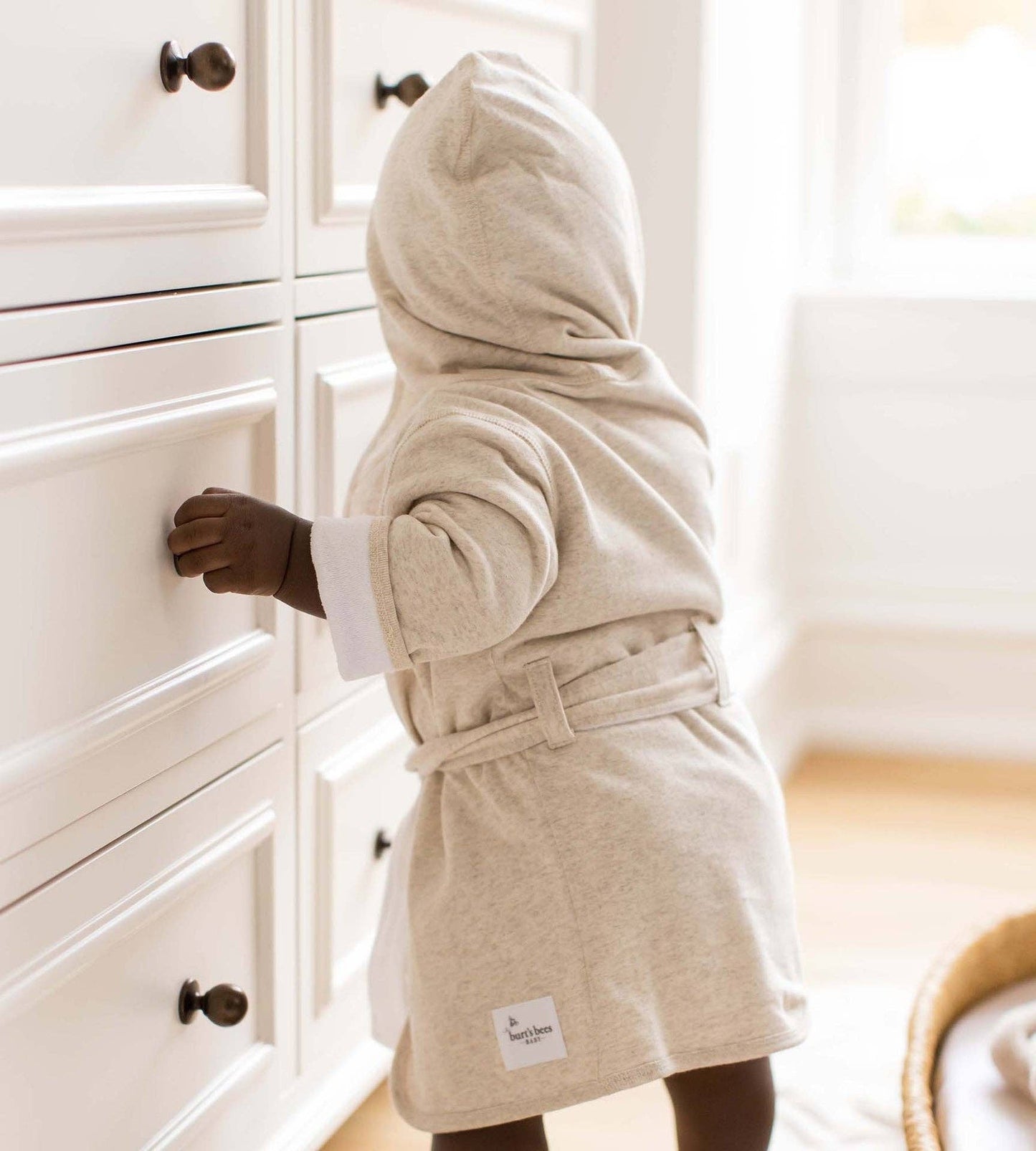 Burt's Bees Baby - Organic Cotton Knit Terry Hooded Robe
