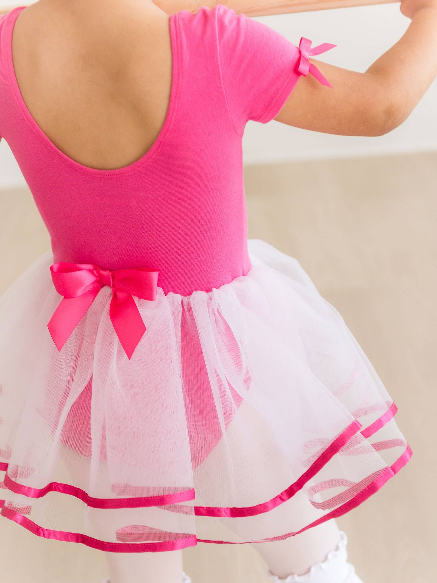Girls Hot Pink Signature Tutu Ballet Dance Leotard