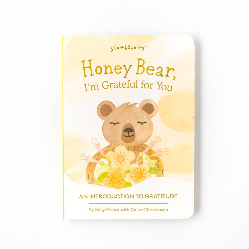 Slumberkins Inc. - Honey Bear's Gratitude Plush Snuggler Set - with 2 books!