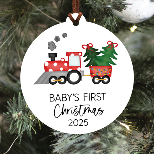 Baby's First Christmas Ornament 2025 | Train