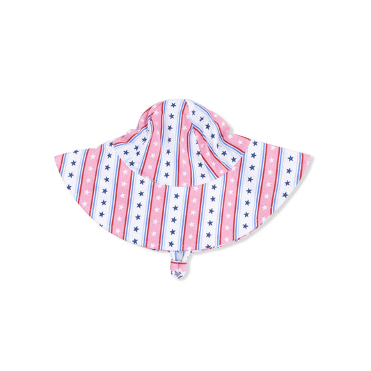 Stars And Stripes - Wide Brim Sun Hat