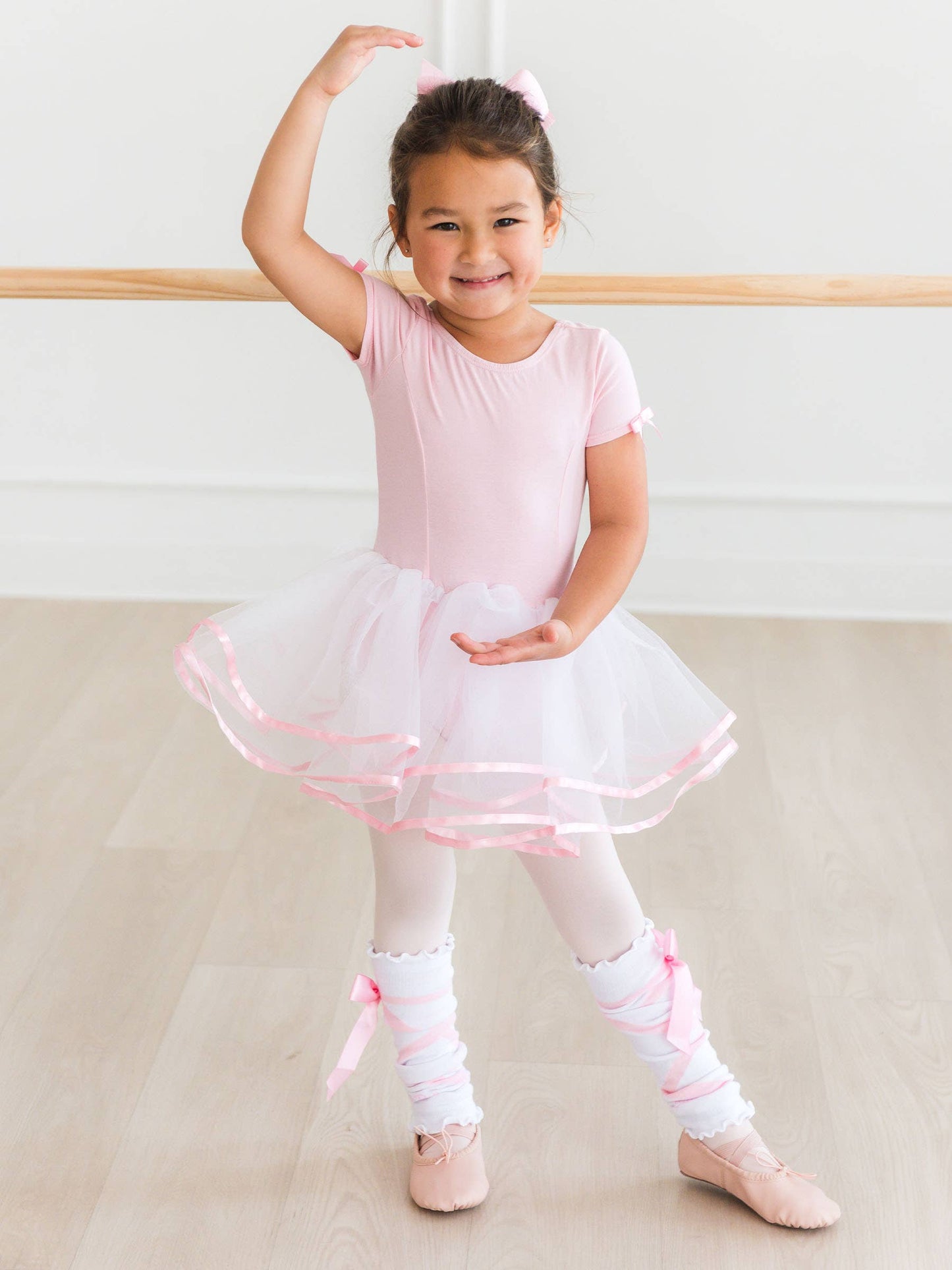 Girls Pink Signature Tutu Ballet Dance Leotard