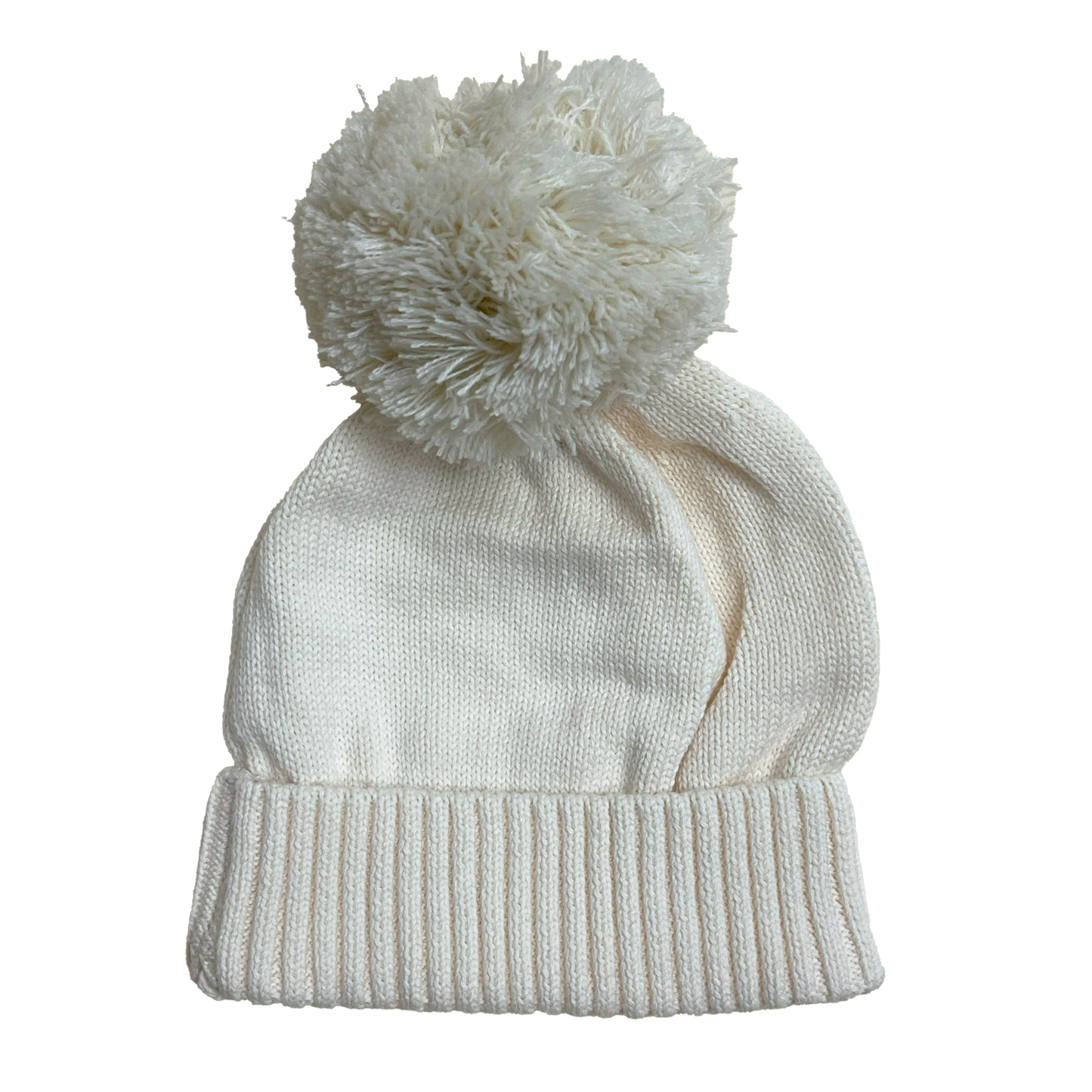 Cream Luna + Luca Pom Beanie