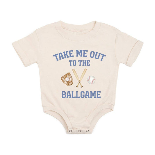 Sweet Wink - Take Me Out To The Ballgame Short Sleeve Romper - Baby