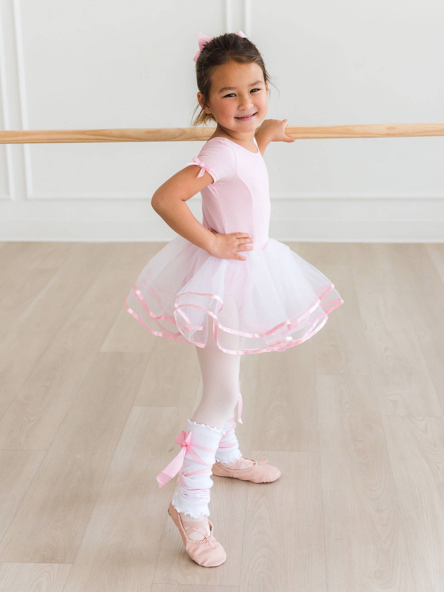 Girls Pink Signature Tutu Ballet Dance Leotard