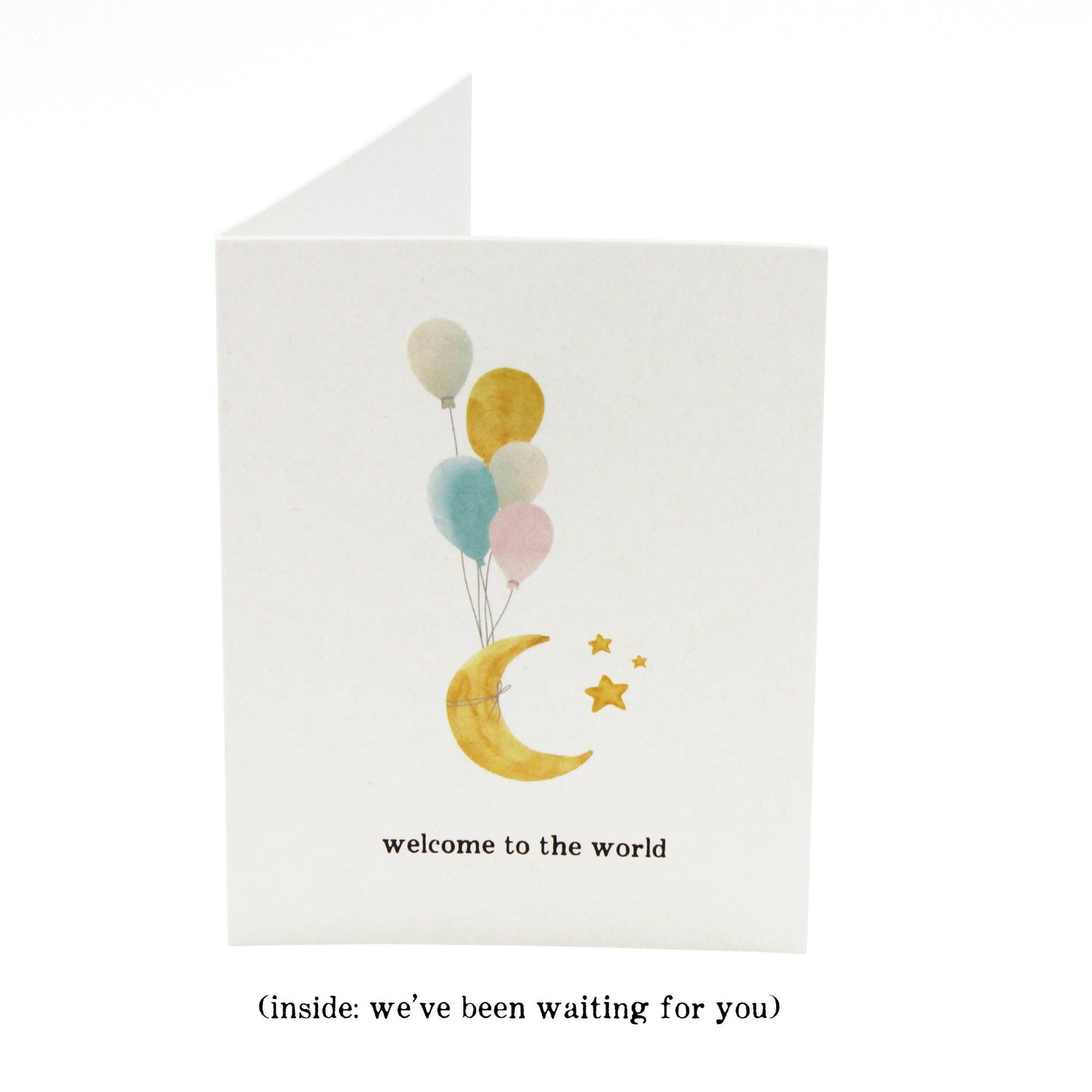 Tiny Human Supply Co. - Baby Birth & Baby Shower Cards Moon & Balloons