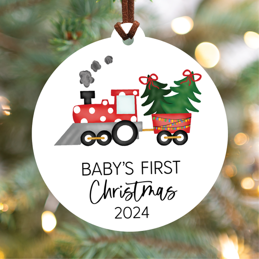 Baby's First Christmas Ornament 2024 | Train