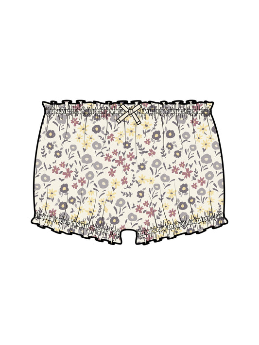 Organic Baby June Bloomers - Giada Floral / Lilla