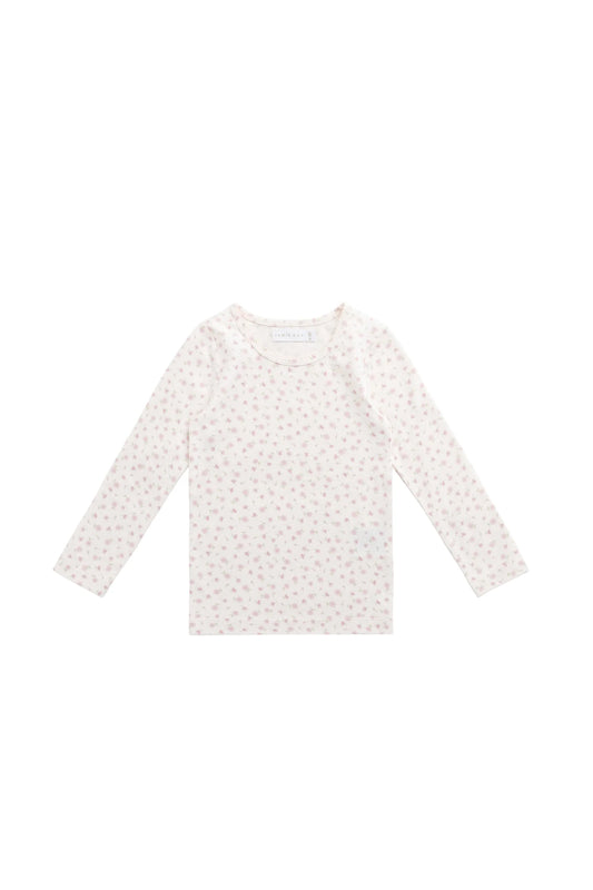 Organic Cotton Long Sleeve Top - Victoria Blush