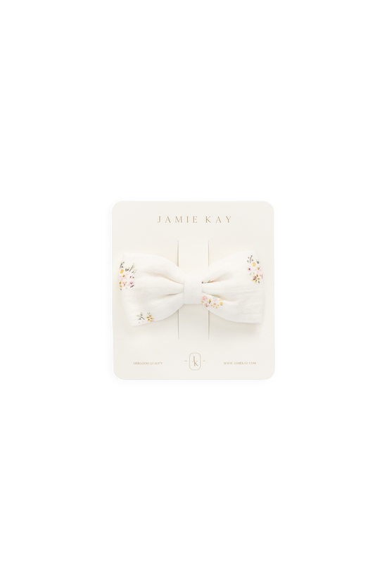 Organic Cotton Desiree Bow - Ayla Whisper