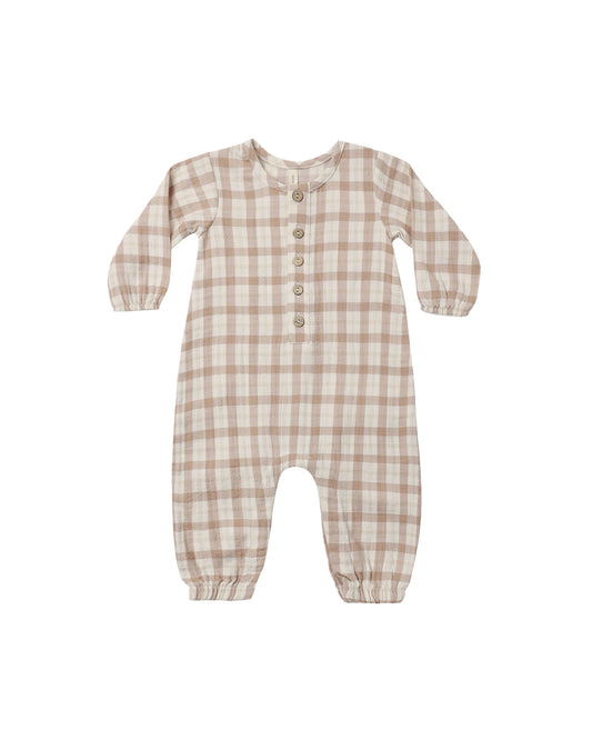 Woven Jumpsuit Rustic Plaid