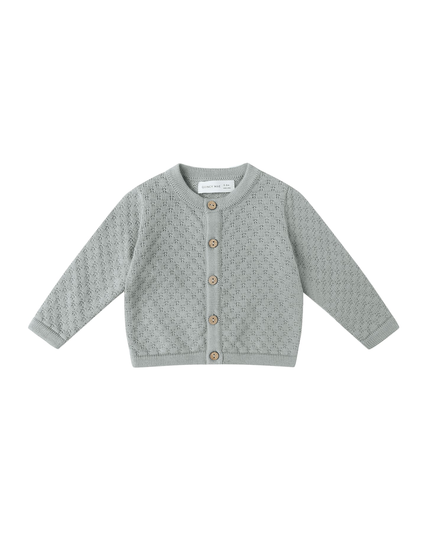 KNIT CARDIGAN || STEEL BLUE