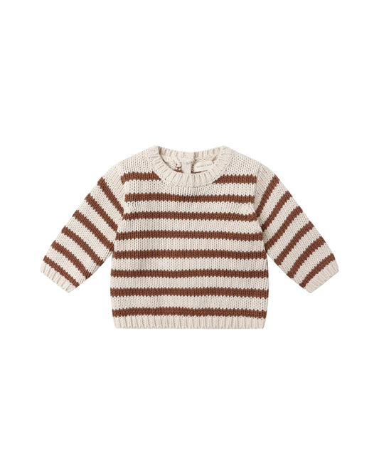 REX SWEATER || CEDAR STRIPE