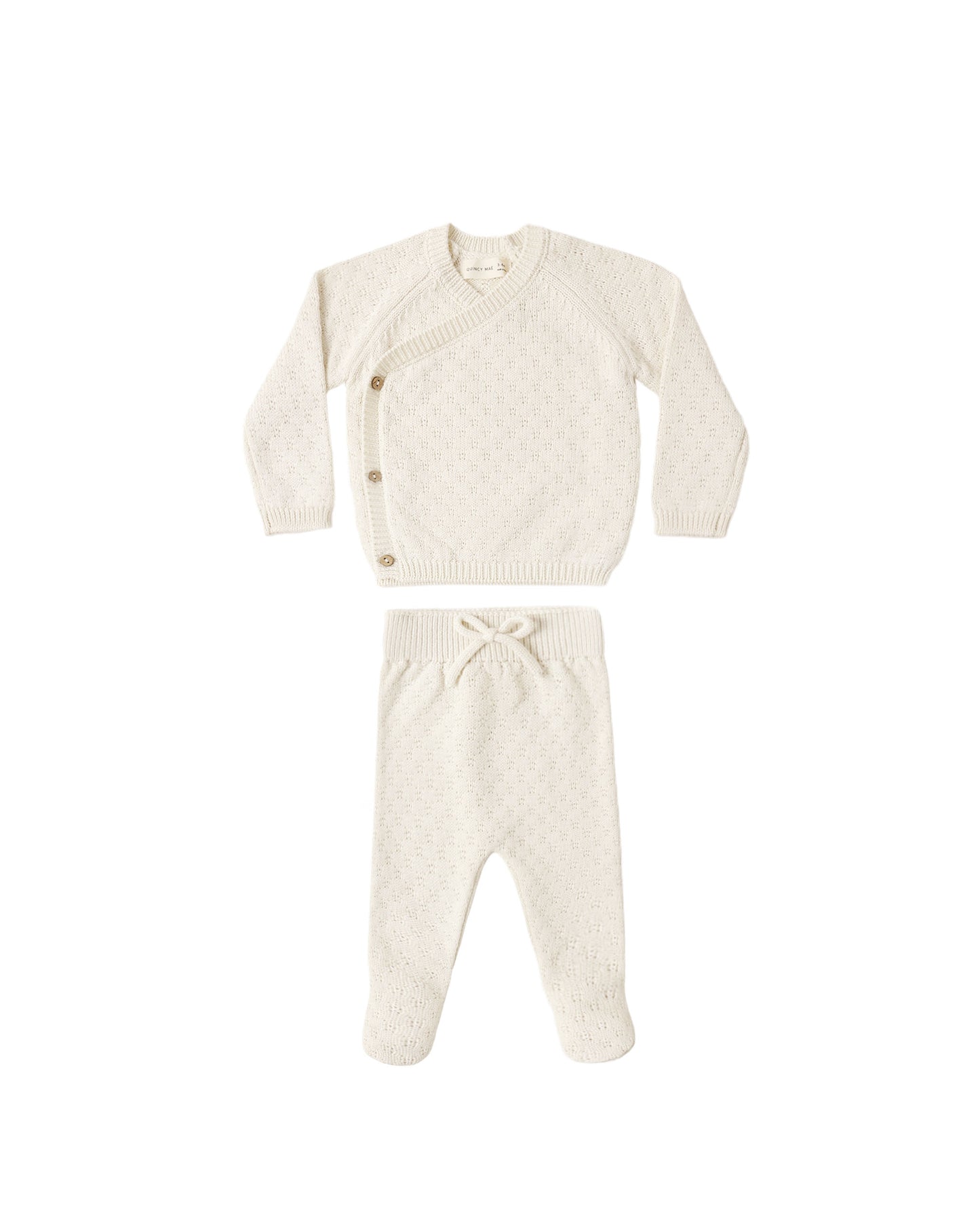 Knit Wrap Top + Pant Set