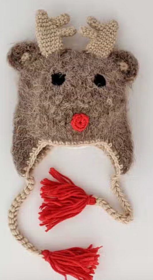 Rudolph Reindeer Beanie Hat